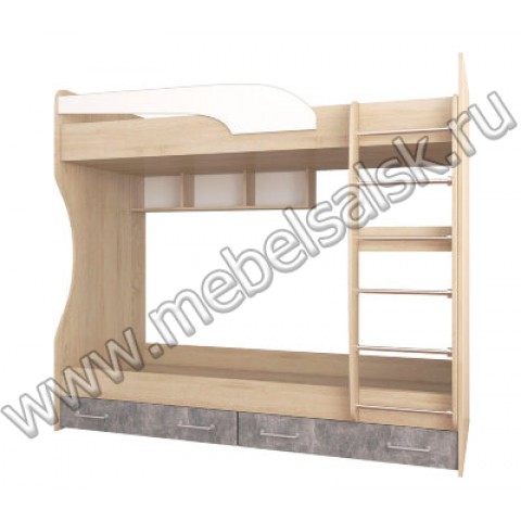 Кровать 80х186 двухъярусная